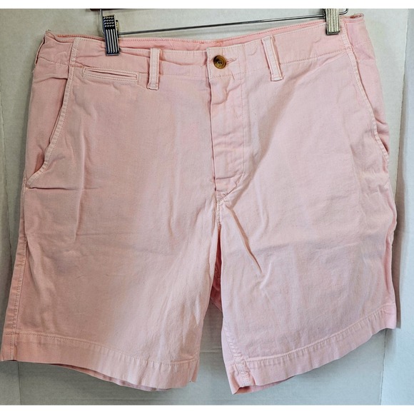 American Eagle Mens Pink Next Level Flex Chino Shorts Size 34‎ 8" INSEAM - Picture 1 of 7